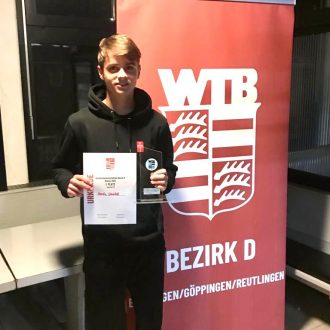Moritz Ströbel, U18-Bezirksmeister in der Wintersaison 2022/23